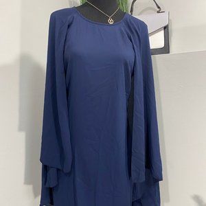 Lori M collection Capelet Navy Dress lori M collection